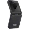 Audi Synthetic Leather MagSafe Z Flip 6 F741 juodos spalvos kietas dėklas AU-TPUPCFlip6-Q5/D1-BK