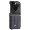 Audi Synthetic Leather MagSafe Z Flip 6 F741 juodos spalvos kietas dėklas AU-TPUPCFlip6-Q5/D1-BK