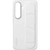 112803 Samsung Standing Grip Galaxy S25 dėklas telefonui, baltos spalvos