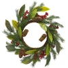 Saska Christmas dekoratyvinis pu kalėdinis vainikas 43 cm