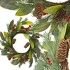 Saska Christmas dekoratyvinis pu kalėdinis vainikas 43 cm