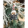 Saska Christmas trys sidabrinės blizgios žvaigždės dekoracijos