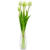 Saska Garden Baltų tulpių puokštė 39 cm dekoracijai