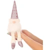Saska Garden dekoratyvinis blizgantis nykštukas santa 38+20 cm rožinis