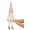 Saska Garden dekoratyvinis blizgantis nykštukas santa 38+20 cm rožinis
