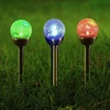 Saska Garden Saulės energijos stiklinis RGB šviestuvas