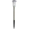 Saska Garden SAULĖS ENERGIJOS LEMPA KRISTALAS INOX 5,5x33CM 1077444