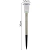 Saska Garden SAULĖS ENERGIJOS LEMPA KRISTALAS INOX 5,5x33CM 1077444