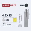 Savisriegiai Haushalt, DIN 14566, 4,2 x 13 mm, 30 vnt.
