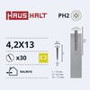 Savisriegiai Haushalt, DIN 14566, 4,2 x 13 mm, 30 vnt.