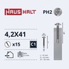 Savisriegiai Haushalt, DIN 14566, 4.2 x 41 mm, 15 vnt.