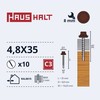 Savisriegiai Haushalt, DIN 7504K, 4,8 x 35 mm, 10 vnt.