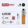 Savisriegiai Haushalt, DIN 7504K, 4.8 x 28 mm, 15 vnt.