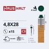 Savisriegiai Haushalt, DIN 7504K, 4,8 x 28 mm, 15 vnt.