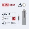 Savisriegiai Haushalt, DIN 7504K, 4.8 x 19 mm, 15 vnt.