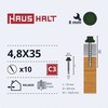 Savisriegiai Haushalt, DIN 7504K, 4,8 x 35 mm, 10 vnt.