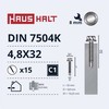 Grąžtas Savisriegiai Haushalt, DIN 7504K, 4,8 x 32 mm, 15 vnt.