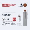 Savisriegiai Haushalt, DIN 7504K, 4,8 x 19 mm, 15 vnt.