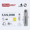 Savisriegiai Haushalt, DIN 7504K, 5,5/6,3 x 90 mm, 6 vnt.