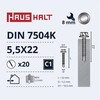 Savisriegiai Haushalt, DIN 7504K, 5,5 x 22 mm, 20 vnt.
