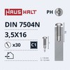 Savisriegiai Haushalt, DIN 7504N, 3.5 x 16 mm, 30 vnt.