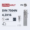 Savisriegiai Haushalt, DIN 7504N, 4.2 x 16 mm, 30 vnt.