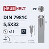 Savisriegiai Haushalt, DIN 7981C, 5.5 x 32 mm, 15 vnt.