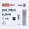 Savisriegiai Haushalt, DIN7981C, 4,2 x 16 mm, 30 vnt.