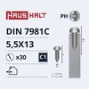 Savisriegiai Haushalt, DIN7981C, 5,5 x 13 mm, 30 vnt.