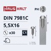 Savisriegiai Haushalt, DIN7981C, 5,5 x 16 mm, 30 vnt.