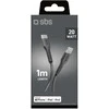 SBS TECABLELIGTC1K USB-C – Lightning kabelis 1m – juodos spalvos