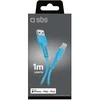 SBS TECABLEUSBIP589A USB-A – Lightning kabelis – mėlynos spalvos