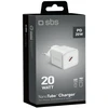 Kelioninis įkroviklis PD 20W Type C, 20W USB By SBS Baltas