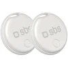 SBS Track My Circle locator compatible with Apple Find My set of 2 – baltas