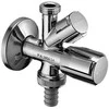 Kampinis ventilis Schell, 1/2" x 1/2" x 3/4" , kombinuotas