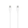 SEEK TOTI Type-C to Type-C, 1m Silicone Cable 3A, Baltas