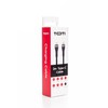 SEEK TOTI Type-C to Type-C, 2m Braided Cable 3A,Juodas