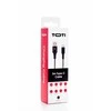 SEEK TOTI USB A to Type-C, 2m Braided Cable 2A, Juodas/Space pilkas