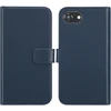 Selencia atverčiamas dėklas iš tikros odos, skirtas iPhone 17e / 16e – mėlynas