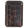 Selencia Croco kortelių dėklas su MagSafe – Choco Brown