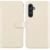 Selencia natūralios odos atverčiamas dėklas, skirtas Samsung Galaxy A54 (5G) – pilkšvai smėlinės spalvos
