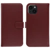 Selencia natūralios odos atverčiamas dėklas, skirtas iPhone 13 – Bordo