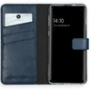 Selencia natūralios odos atverčiamas dėklas, skirtas Samsung Galaxy S10 – mėlynas