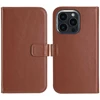 Selencia natūralios odos atverčiamas dėklas, skirtas iPhone 16 Pro Max – šviesiai rudas
