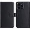 Selencia natūralios odos atverčiamas dėklas, skirtas iPhone 16 Pro Max – juodas