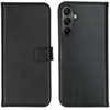 Selencia natūralios odos atverčiamas dėklas, skirtas Samsung Galaxy A15 (5G/4G) – juodas