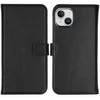 Selencia natūralios odos atverčiamas dėklas, skirtas iPhone 15 – Juodas