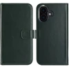 Selencia natūralios odos atverčiamas dėklas, skirtas iPhone 16 – žalias