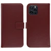 Selencia natūralios odos atverčiamas dėklas, skirtas iPhone 12 (Pro) – Bordo spalvos