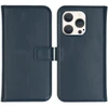 Selencia natūralios odos atverčiamas dėklas, skirtas iPhone 15 Pro – Mėlynas